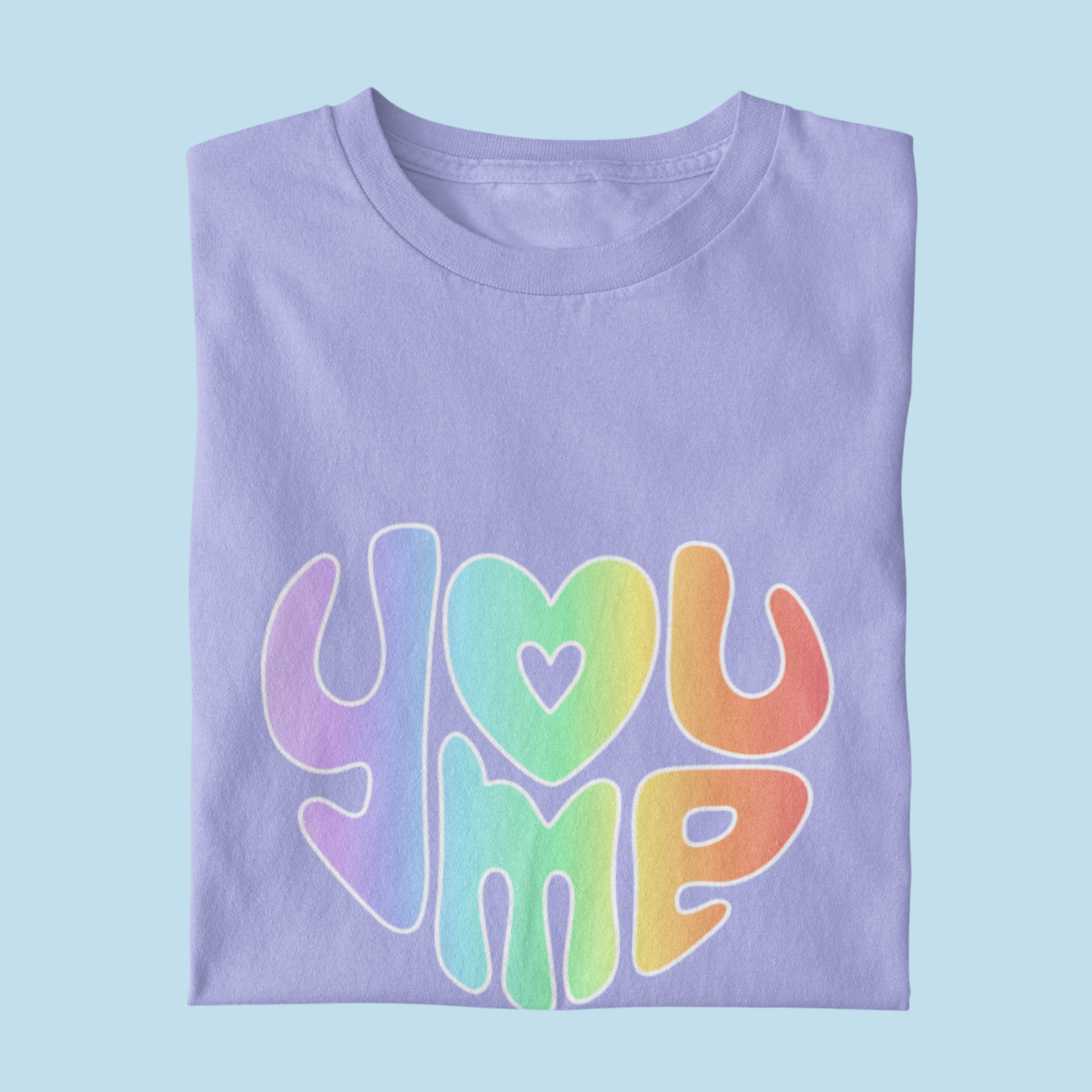 Love It Is & You Me Oversized Tshirt- Box Fit, Drop Shoulder