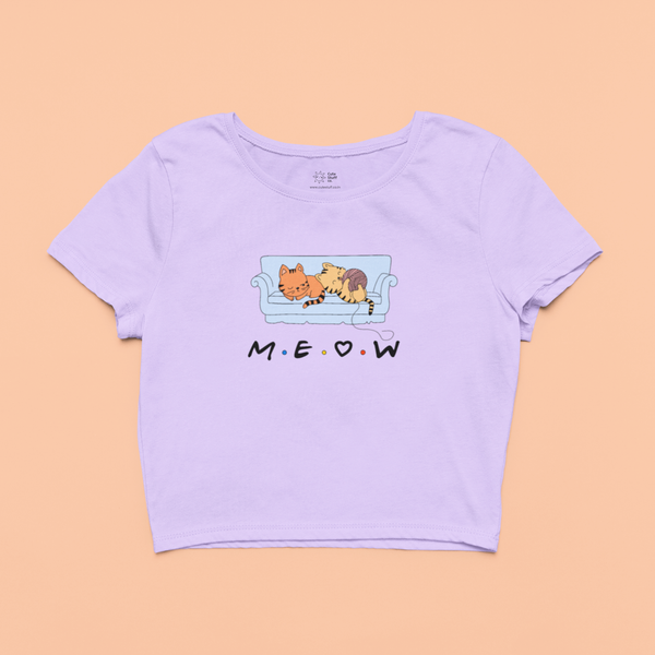 Meow Crop Tops by Cute Stuff Co. 180 GSM