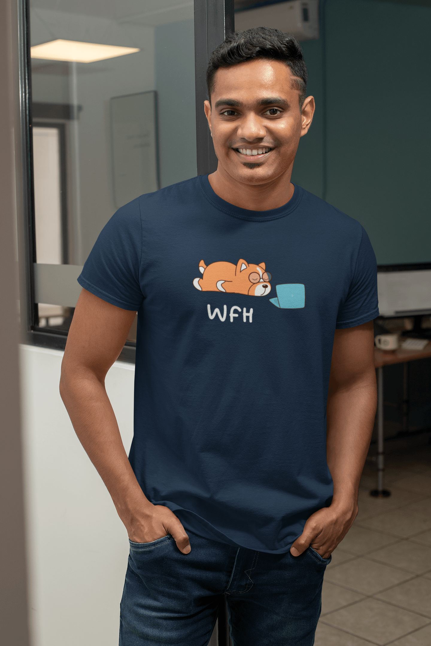 Work From Home T-shirts- Men - Cute Stuff India