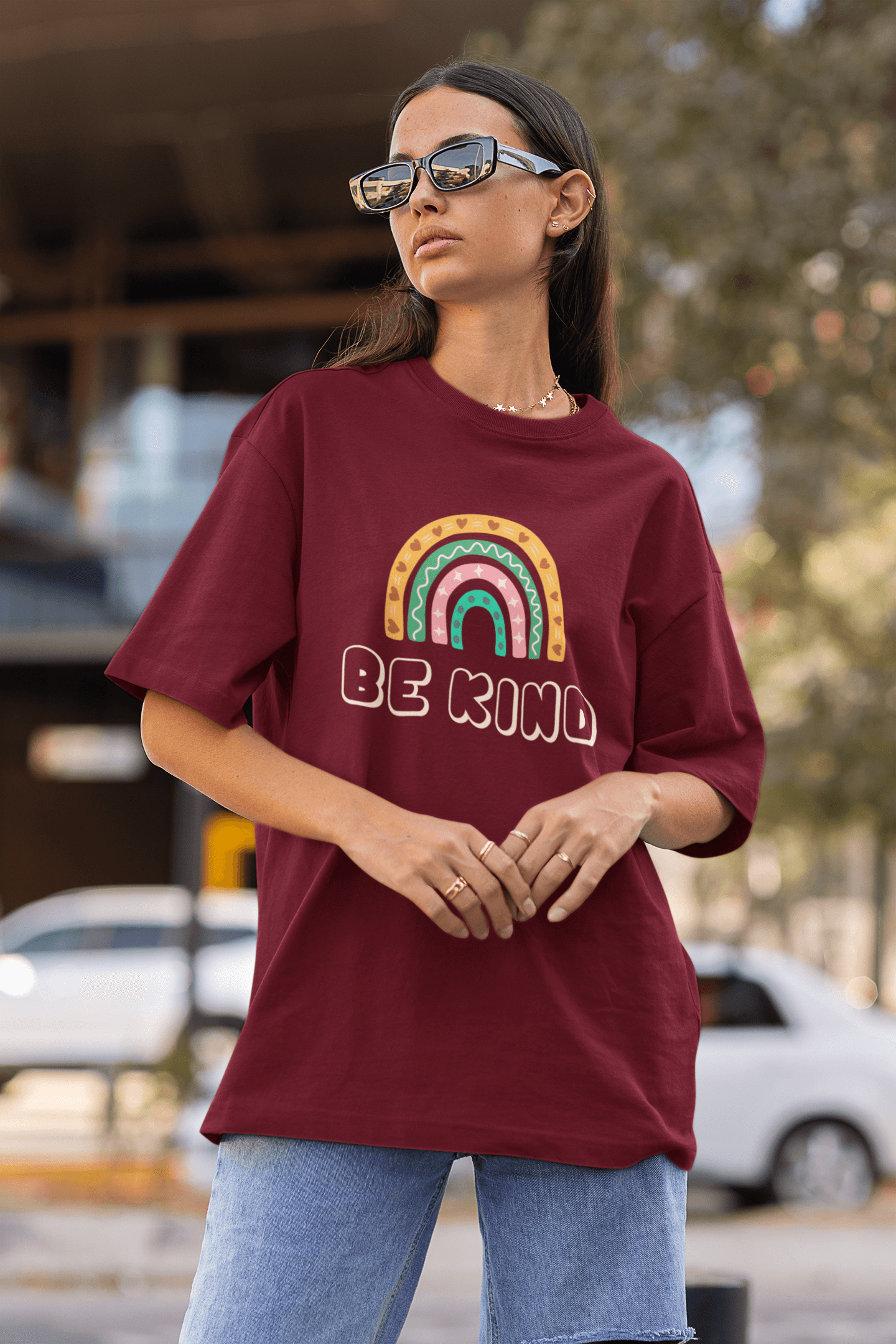 Be kind Over-size Tees- Unisex - Cute Stuff India