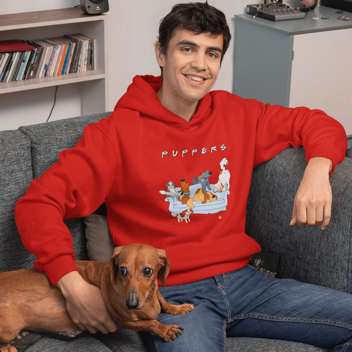 Puppers Unisex Hoodies - Night Collection - Cute Stuff India