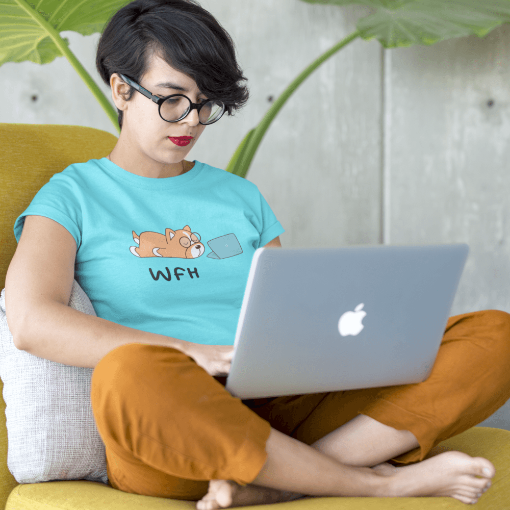 Work From Home Women T-shirts - Cute Stuff India