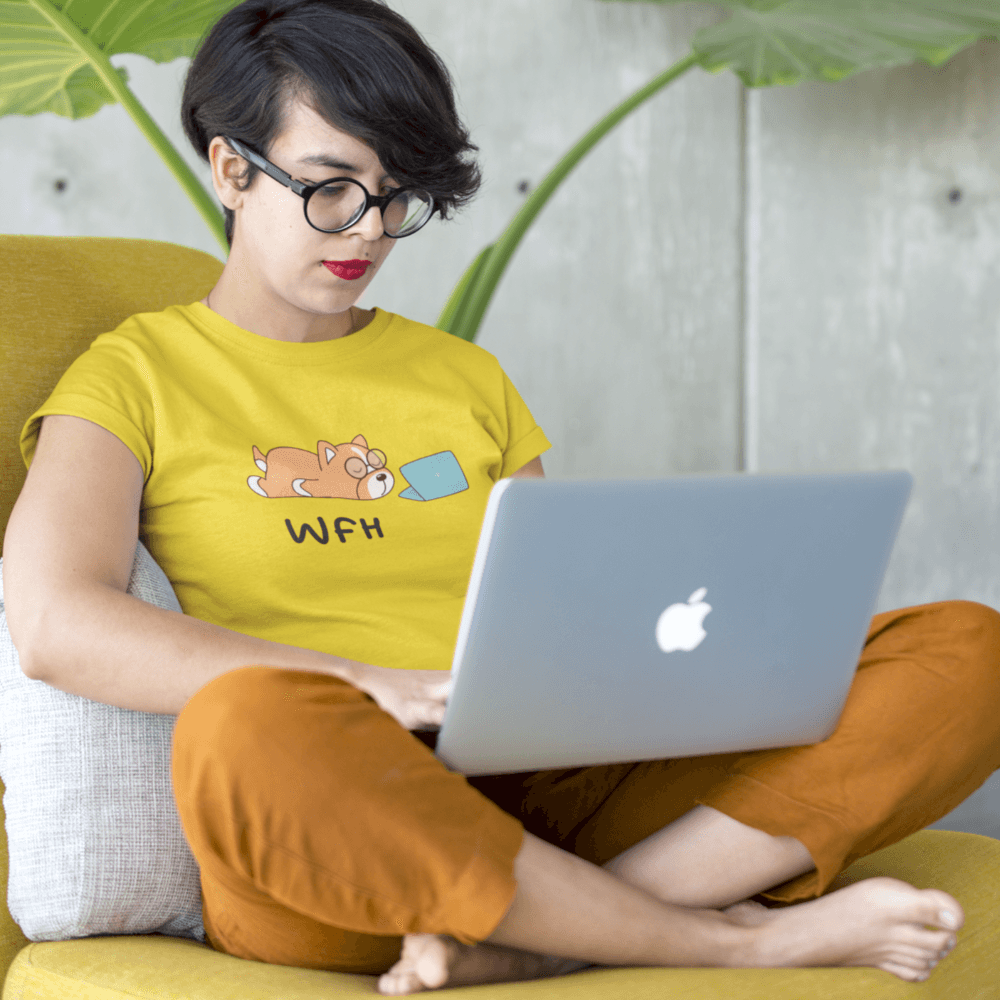 Work From Home Women T-shirts - Cute Stuff India