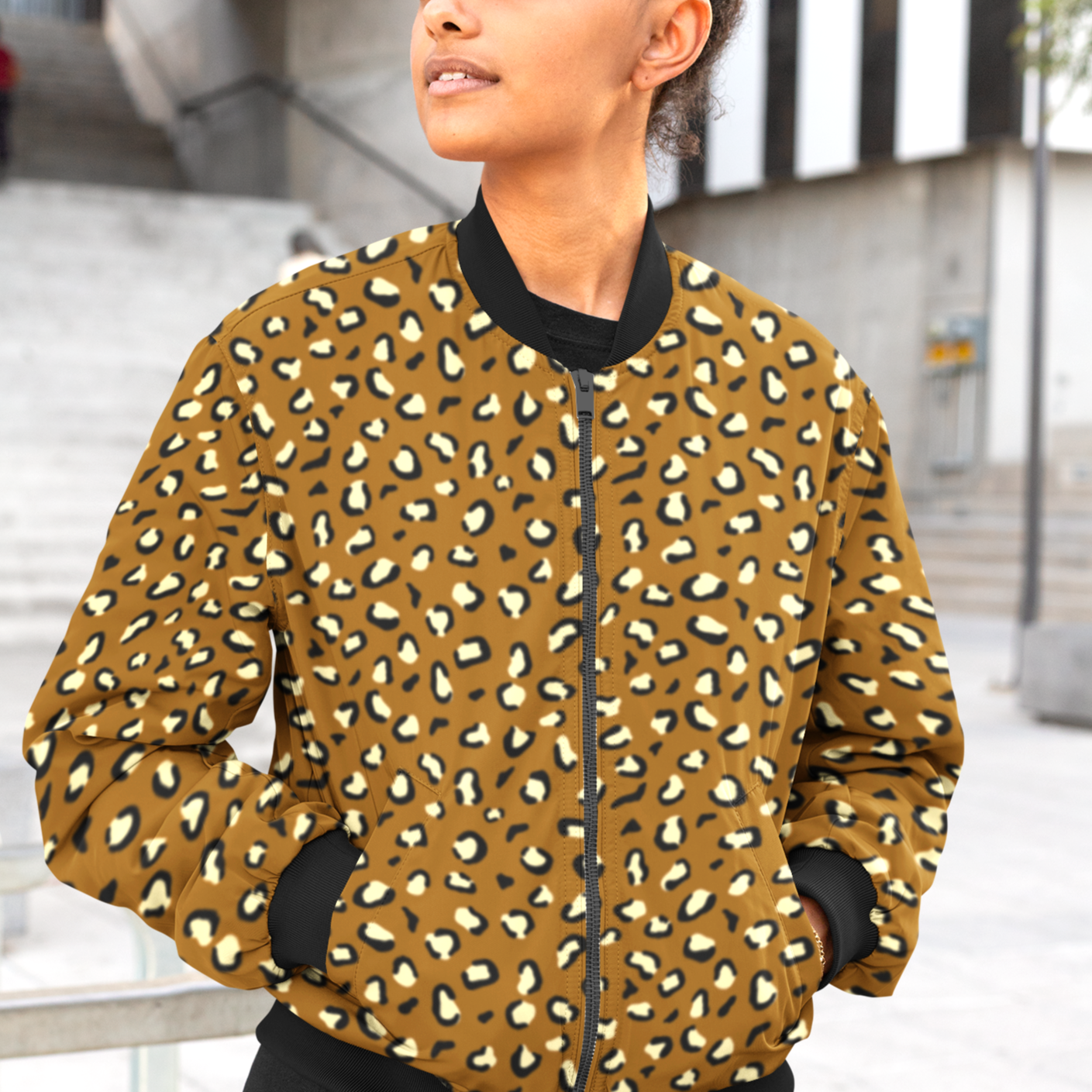Leopard 2025 varsity jacket