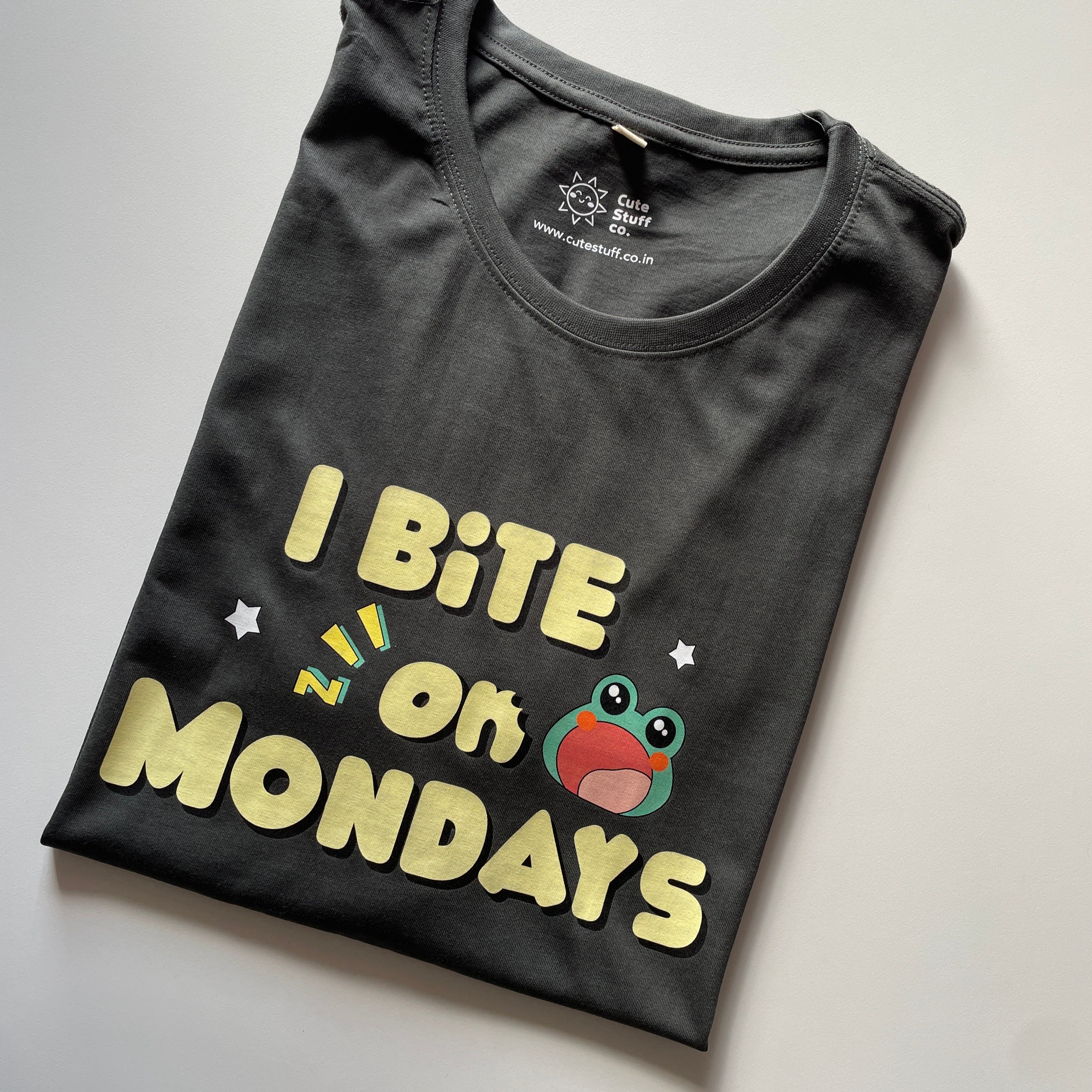 I Bite On Mondays Regular Fit T-shirts - Unisex