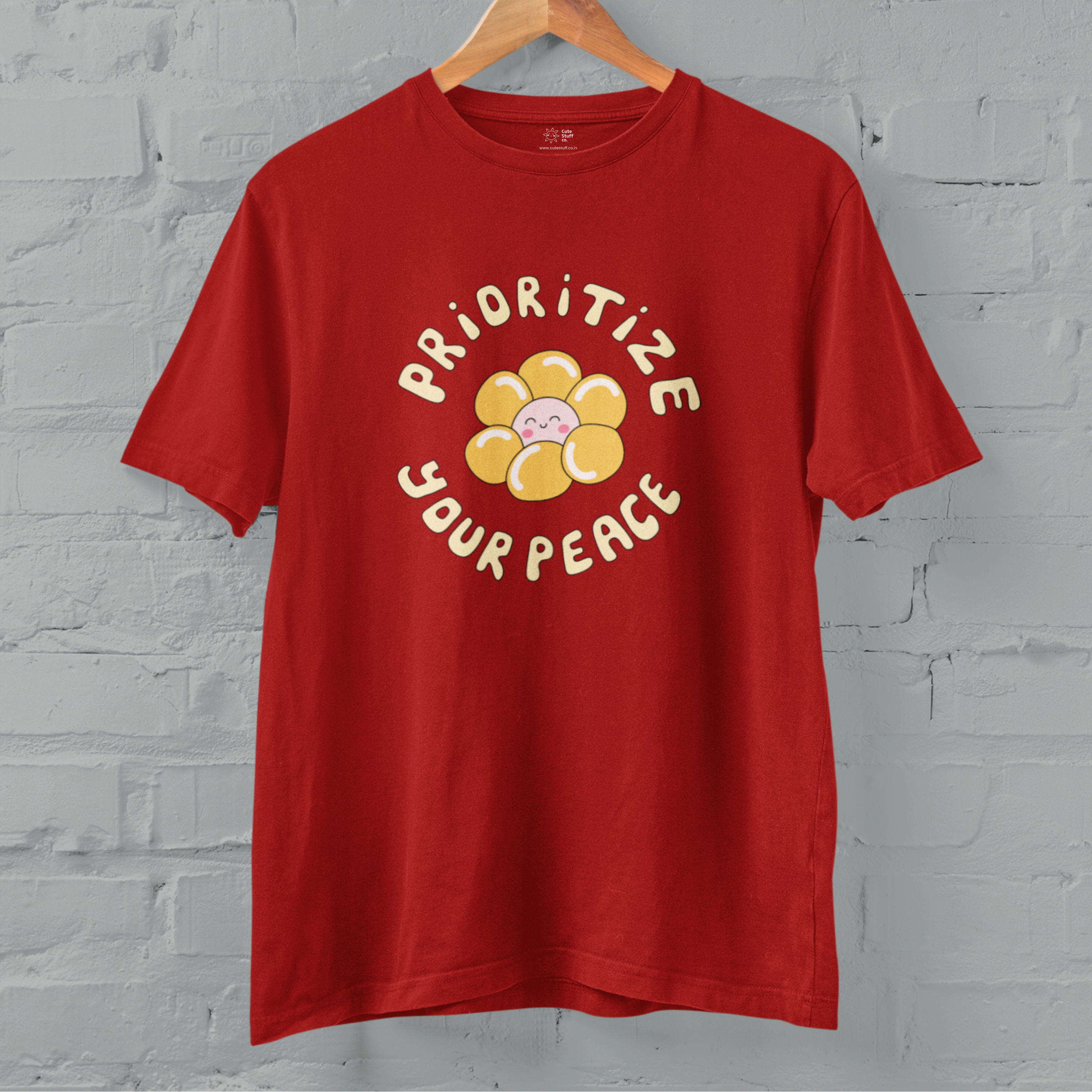 Prioritize Your Peace- Unisex Tshirt- floral- Protect Your Peace