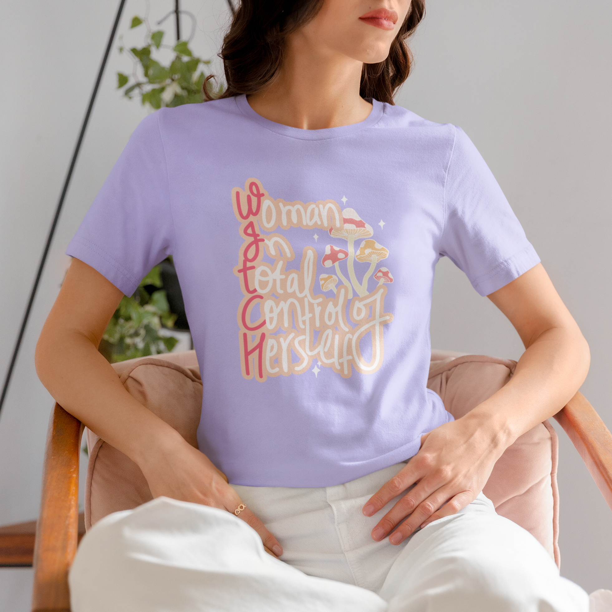 Witch: Women In Total Control of Herself- Regular Fit Tees- 180 GSM