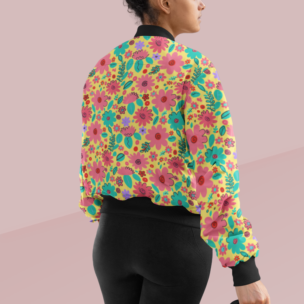 Flower Haze Bomber Jacket