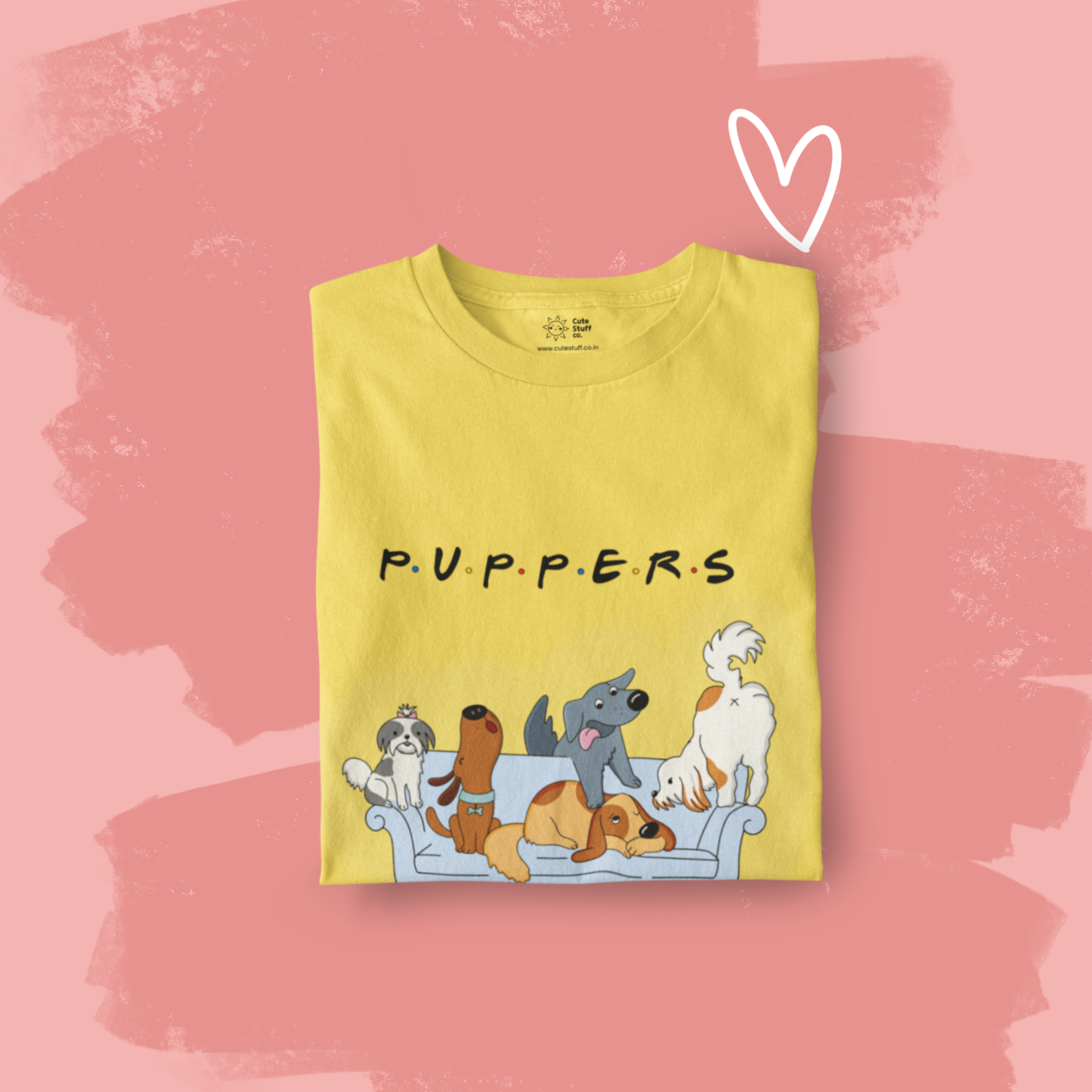 Puppers Tshirts- Milk and Cream