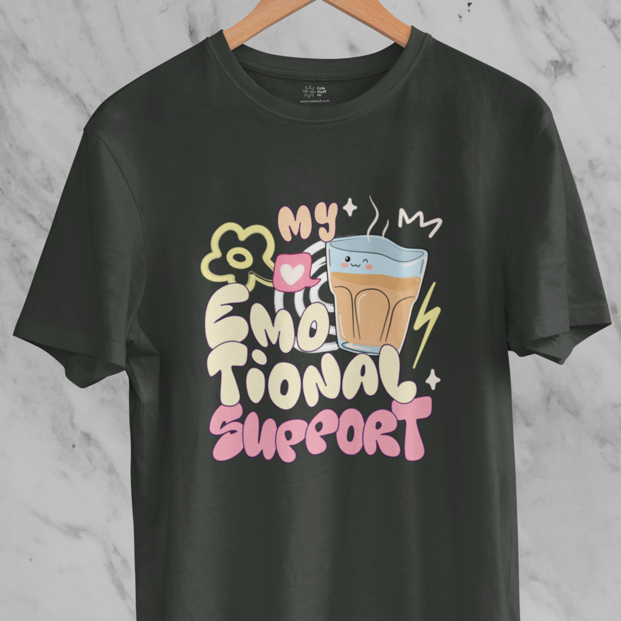 Emotional Support Tea (Chai) Regular T-shirts