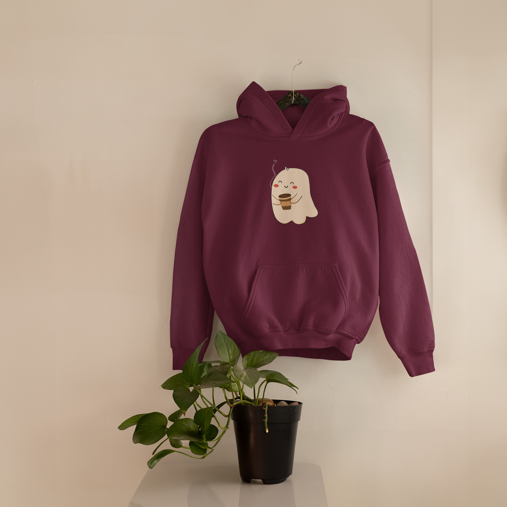 Cutely Caffeinated Lil Boo Unisex Hoodies- 400 GSM Heavy-Weight