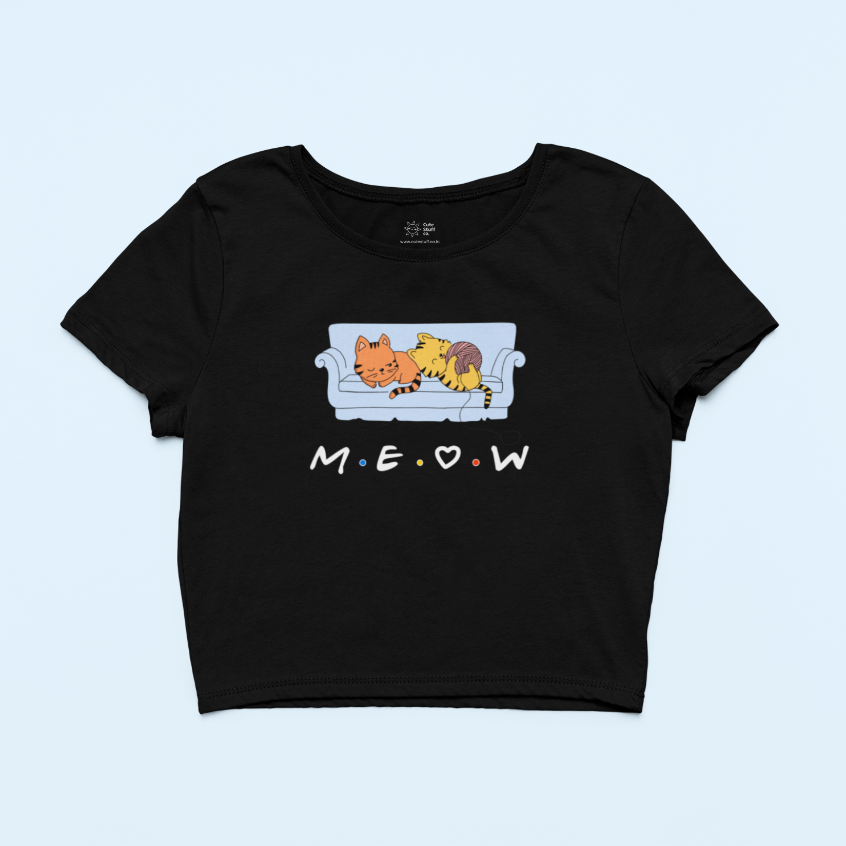 Meow Crop Tops by Cute Stuff Co. 180 GSM