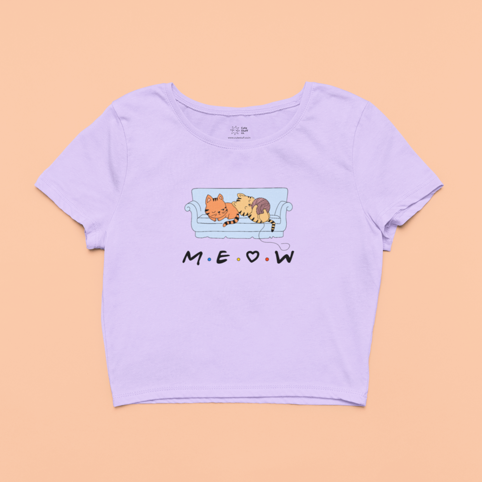 Meow Crop Tops by Cute Stuff Co. 180 GSM