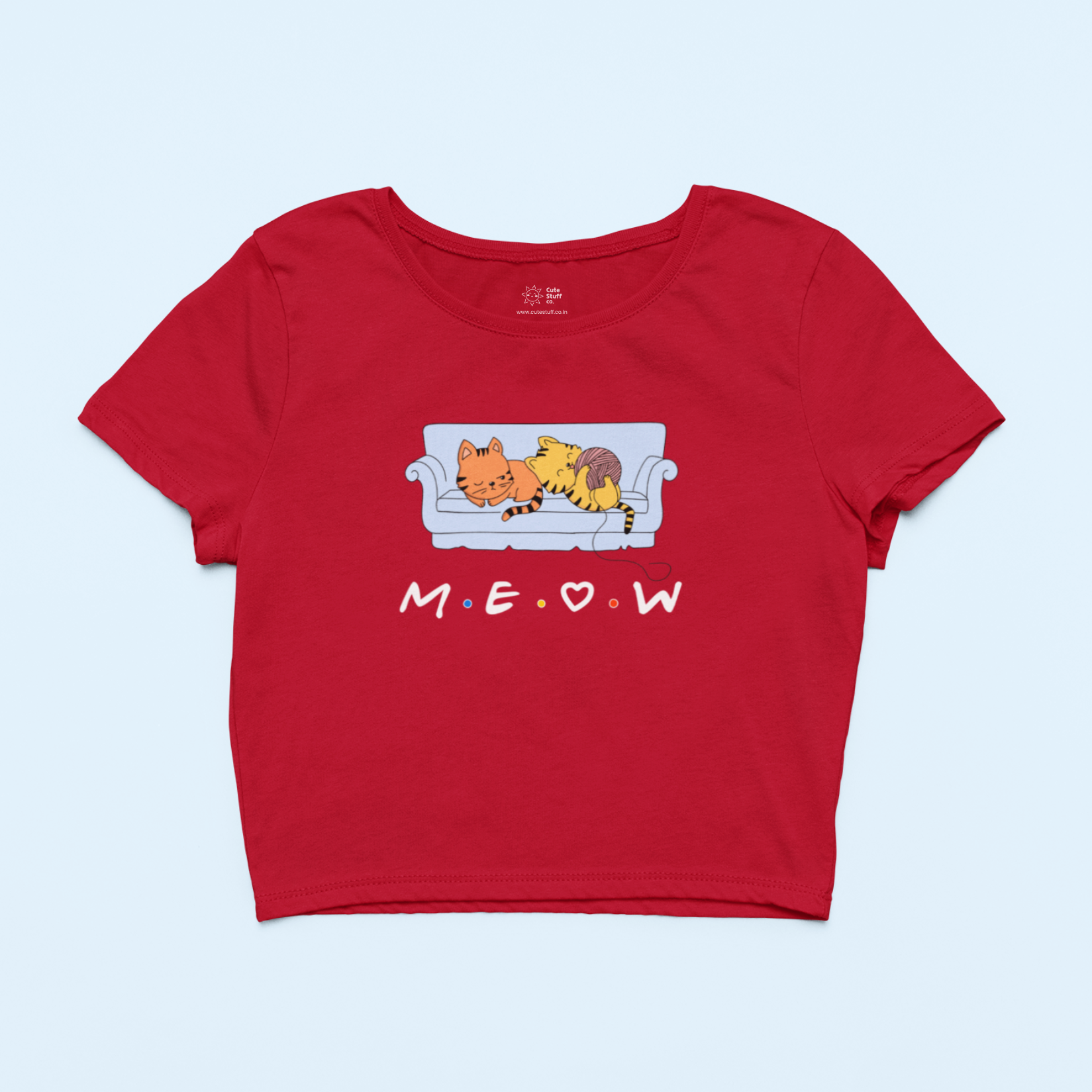 Meow Crop Tops by Cute Stuff Co. 180 GSM