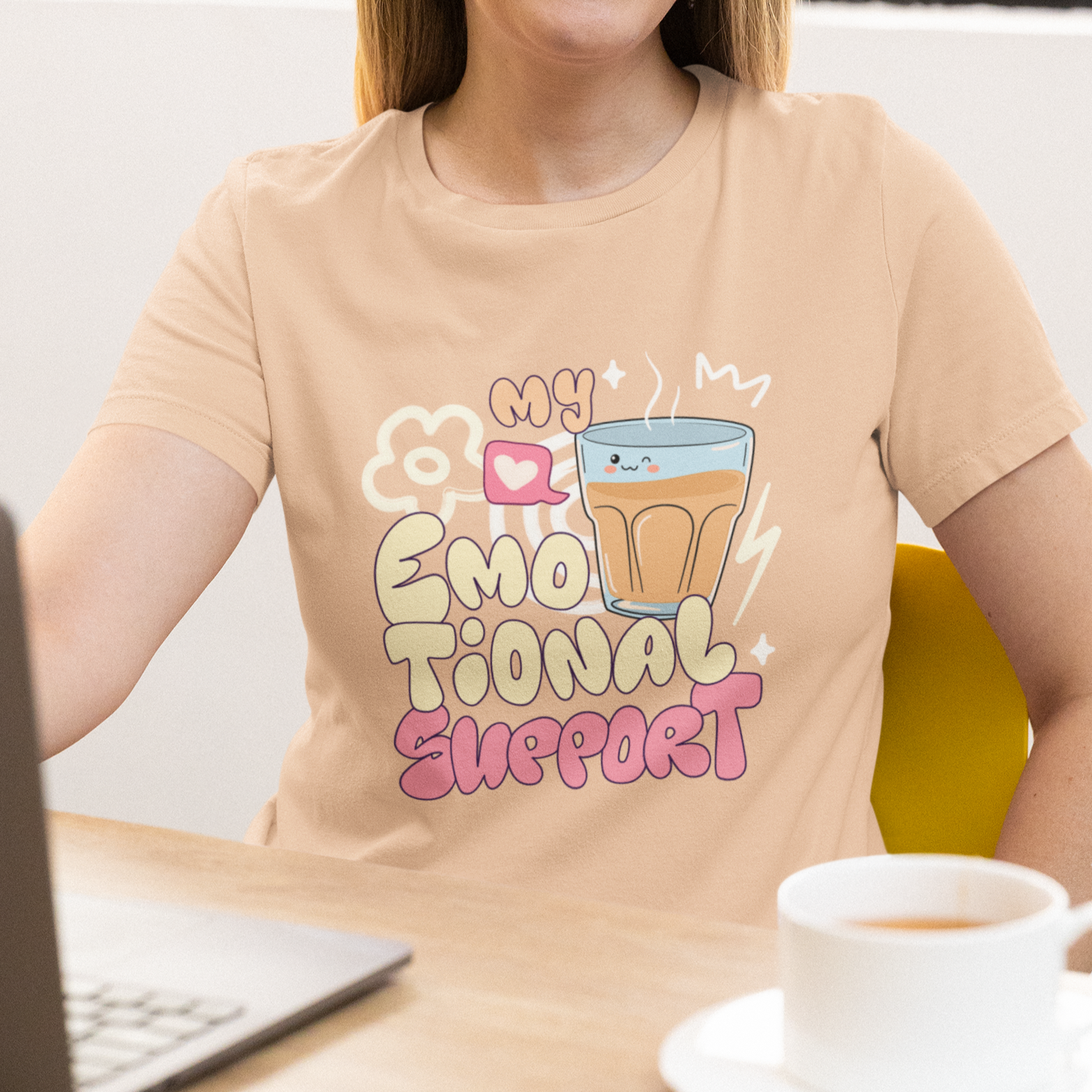 Emotional Support Tea (Chai) Regular T-shirts