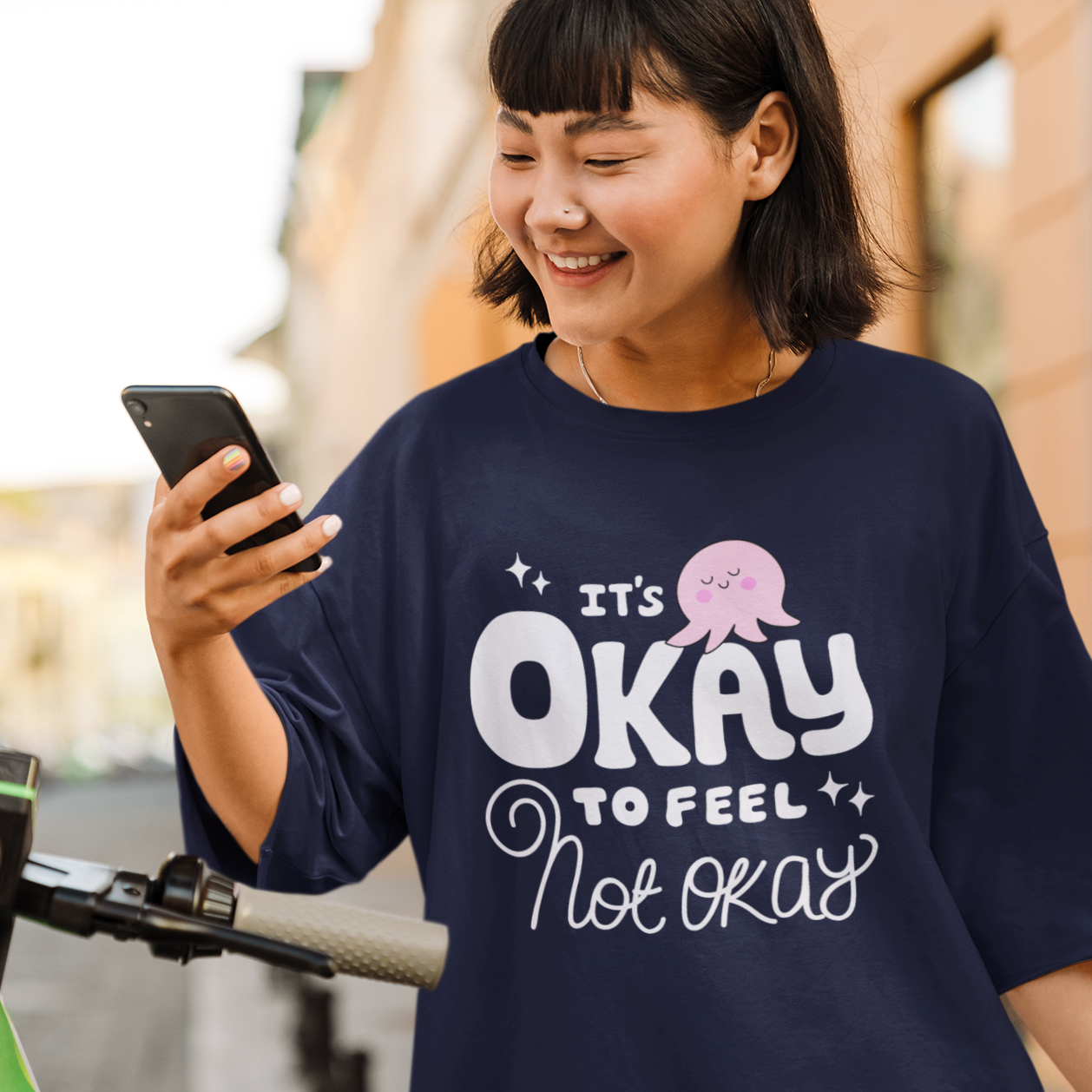It's Okay To Feel Not Okay-  Oversized Unisex T-shirts