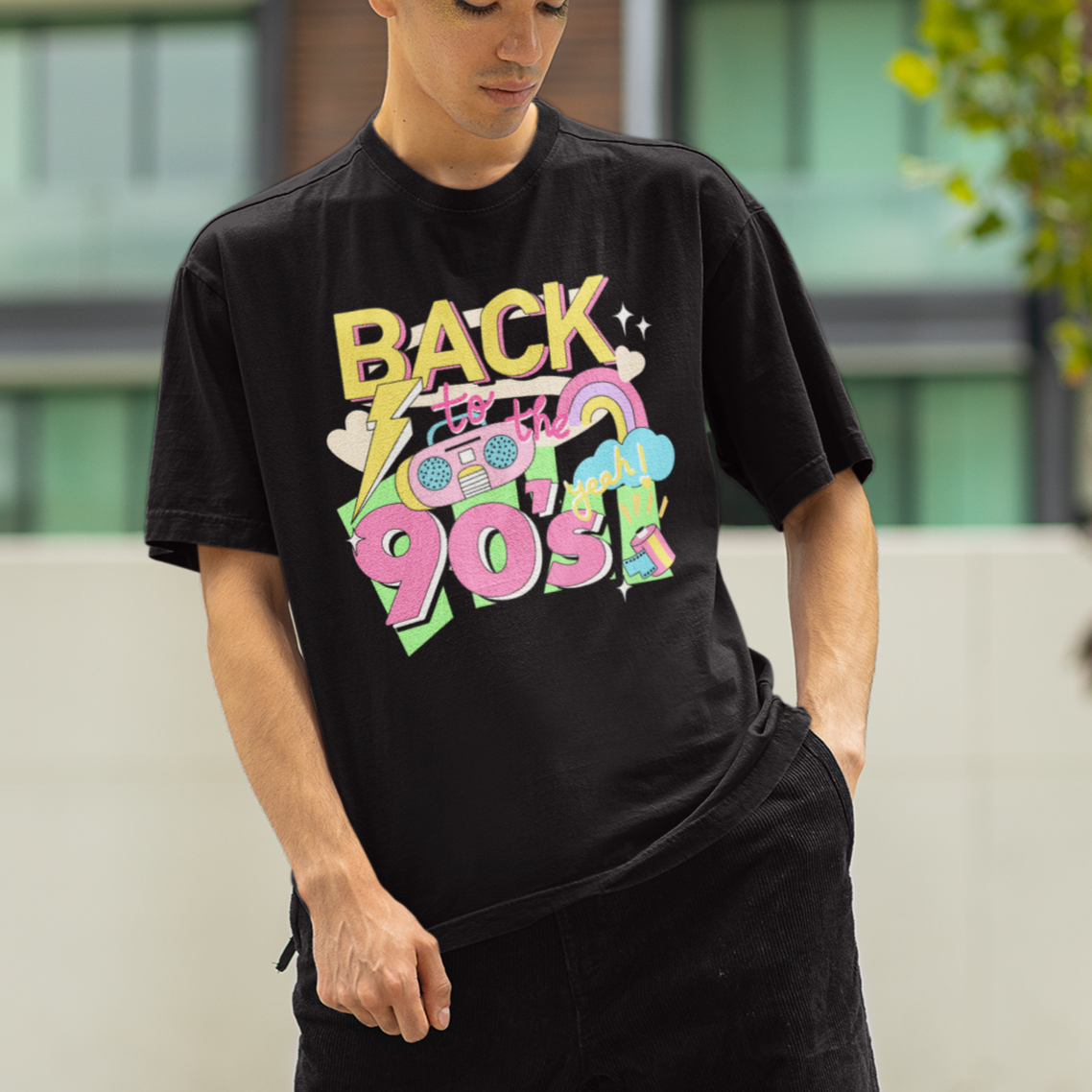 That 90's Kid Unisex Oversized T-shirts 240gsm- heavy weight