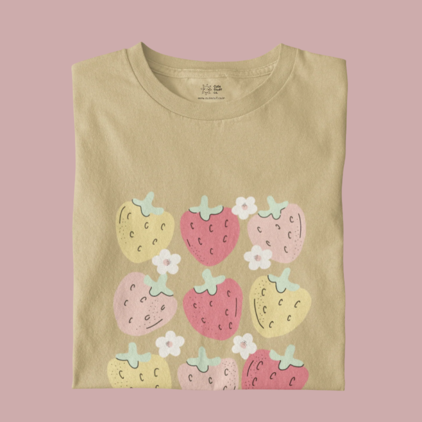 Berry Besties Strawberry 🍓Tshirts- Regular Fit