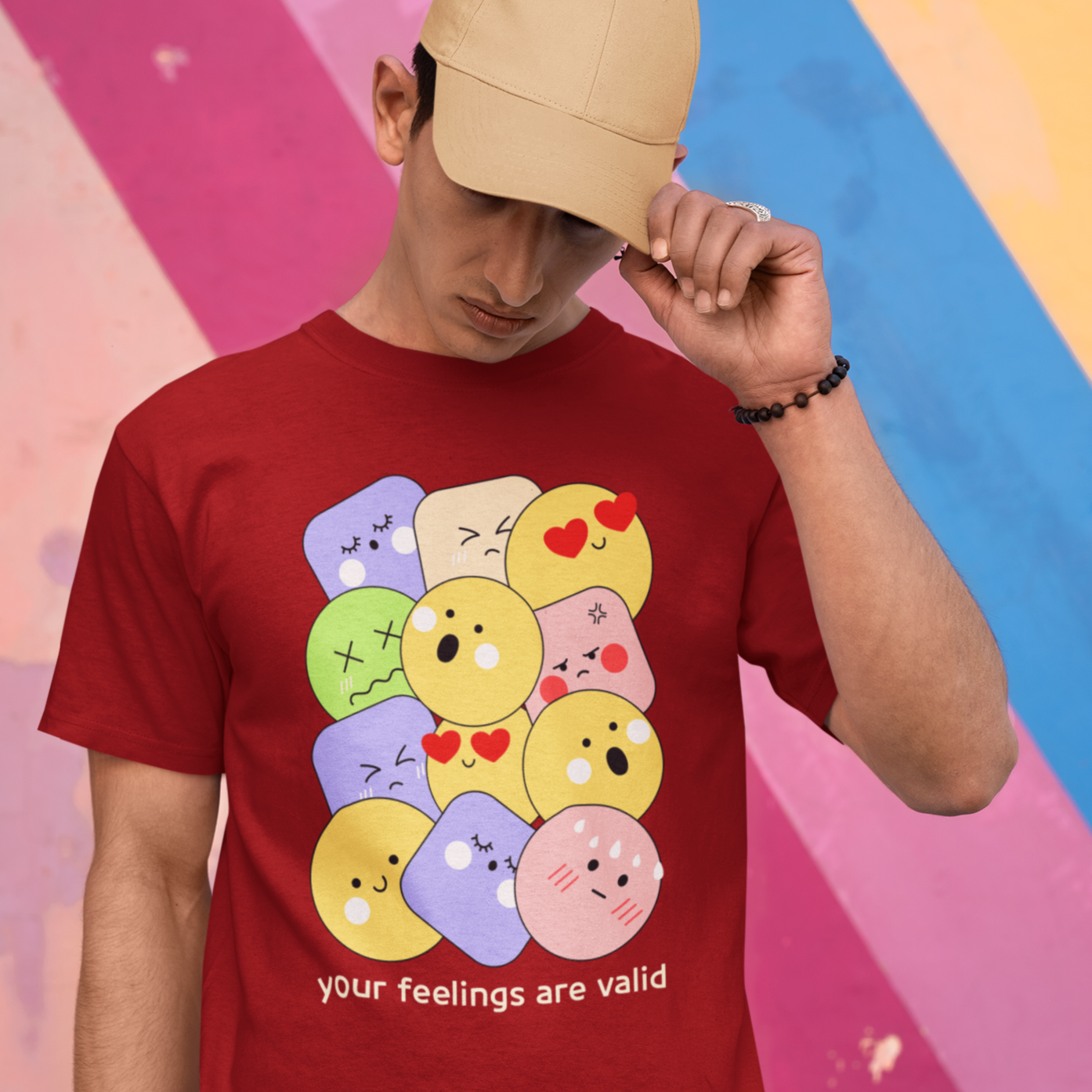Feel The Feels Emojis Regular T-shirts - Unisex