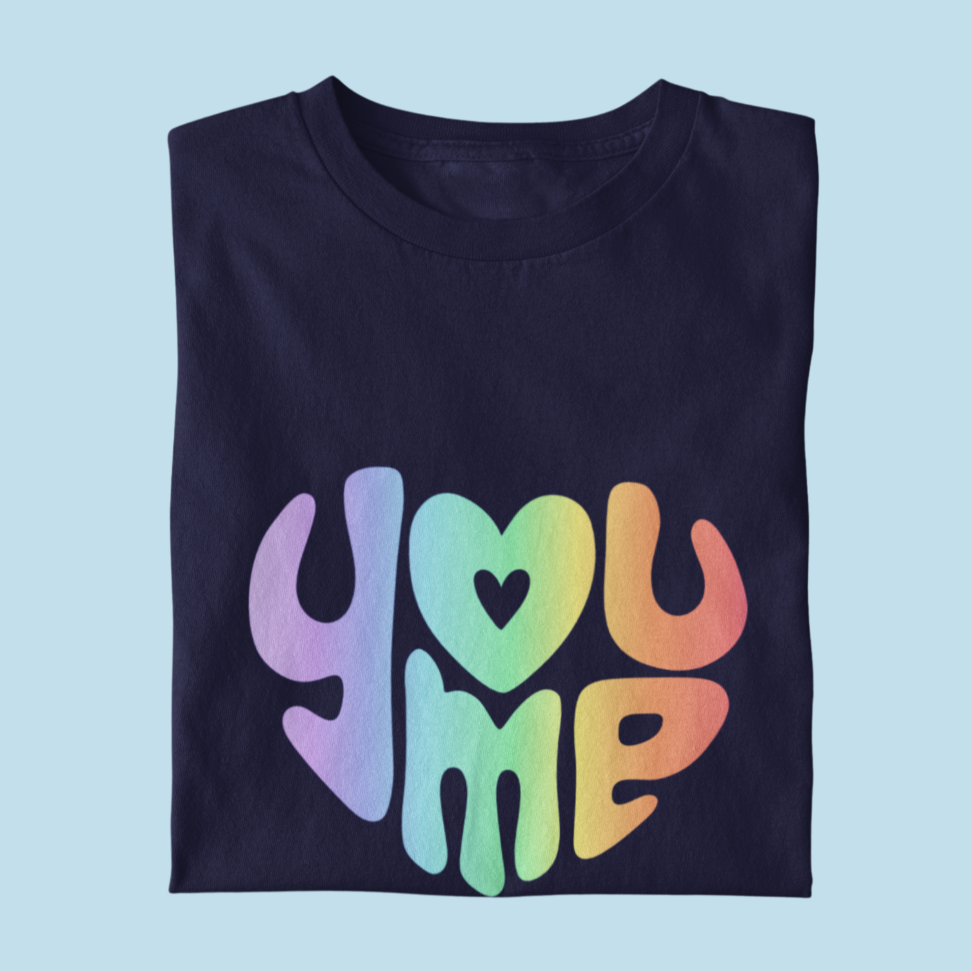 Love It Is & You Me Oversized Tshirt- Box Fit, Drop Shoulder