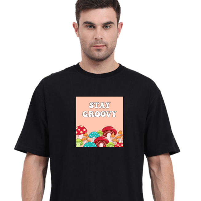 Groovy Forest Over-sized Men T-shirt - Cute Stuff India