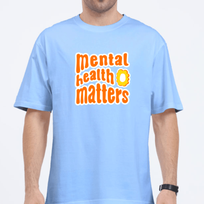 Mental Health Matters Unisex Oversized T-shirts - Cute Stuff India