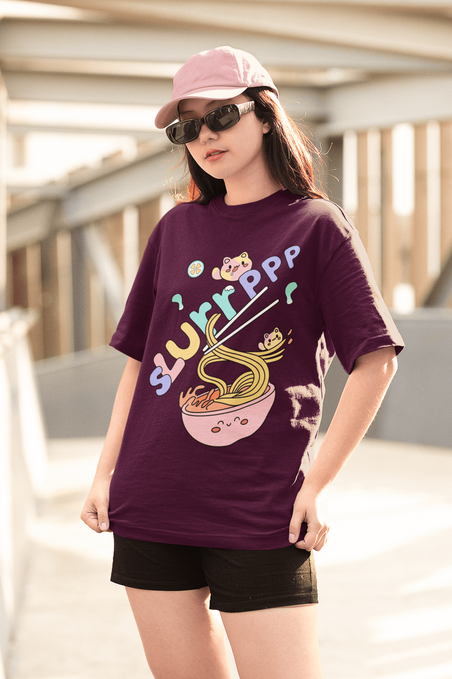 Slurp Oversized T-shirt - Unisex - Cute Stuff India