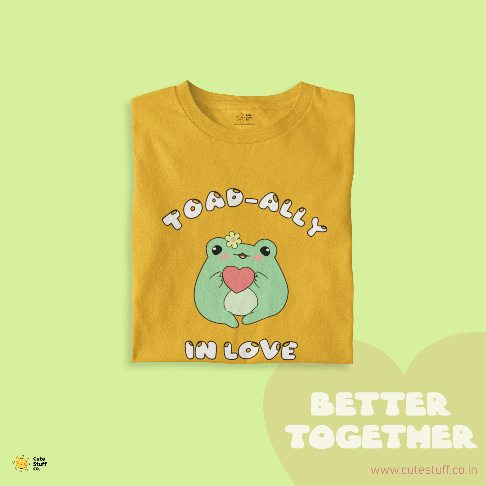 Toadally In Love Women Oversized T-shirts - Better Together - Cute Stuff India