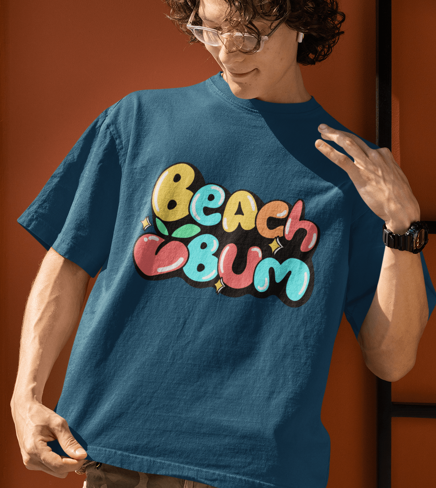 Beach Bum Unisex Oversized T-shirts - Cute Stuff India