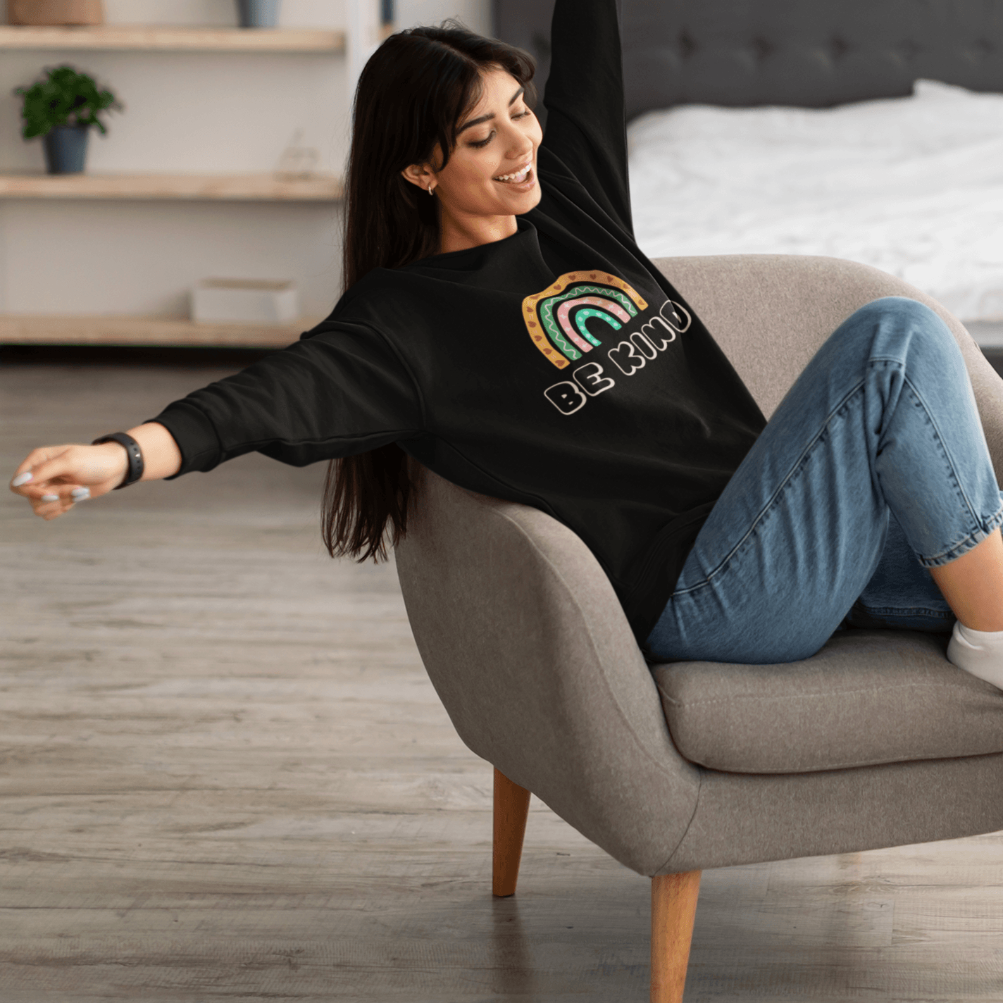 Be Kind Unisex Sweatshirts - Cute Stuff India
