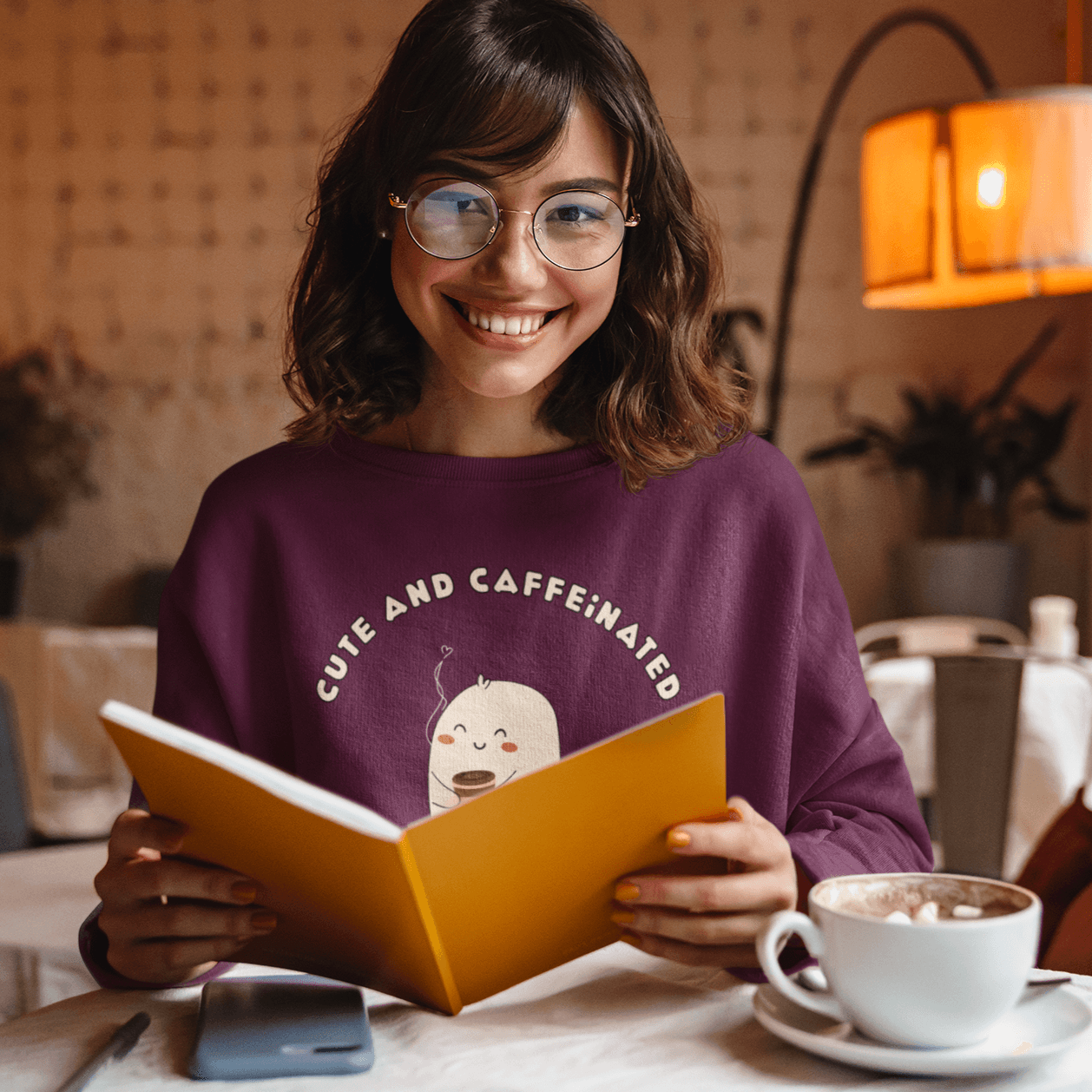 Cute and Caffeinated Unisex Sweatshirts - Cute Stuff India