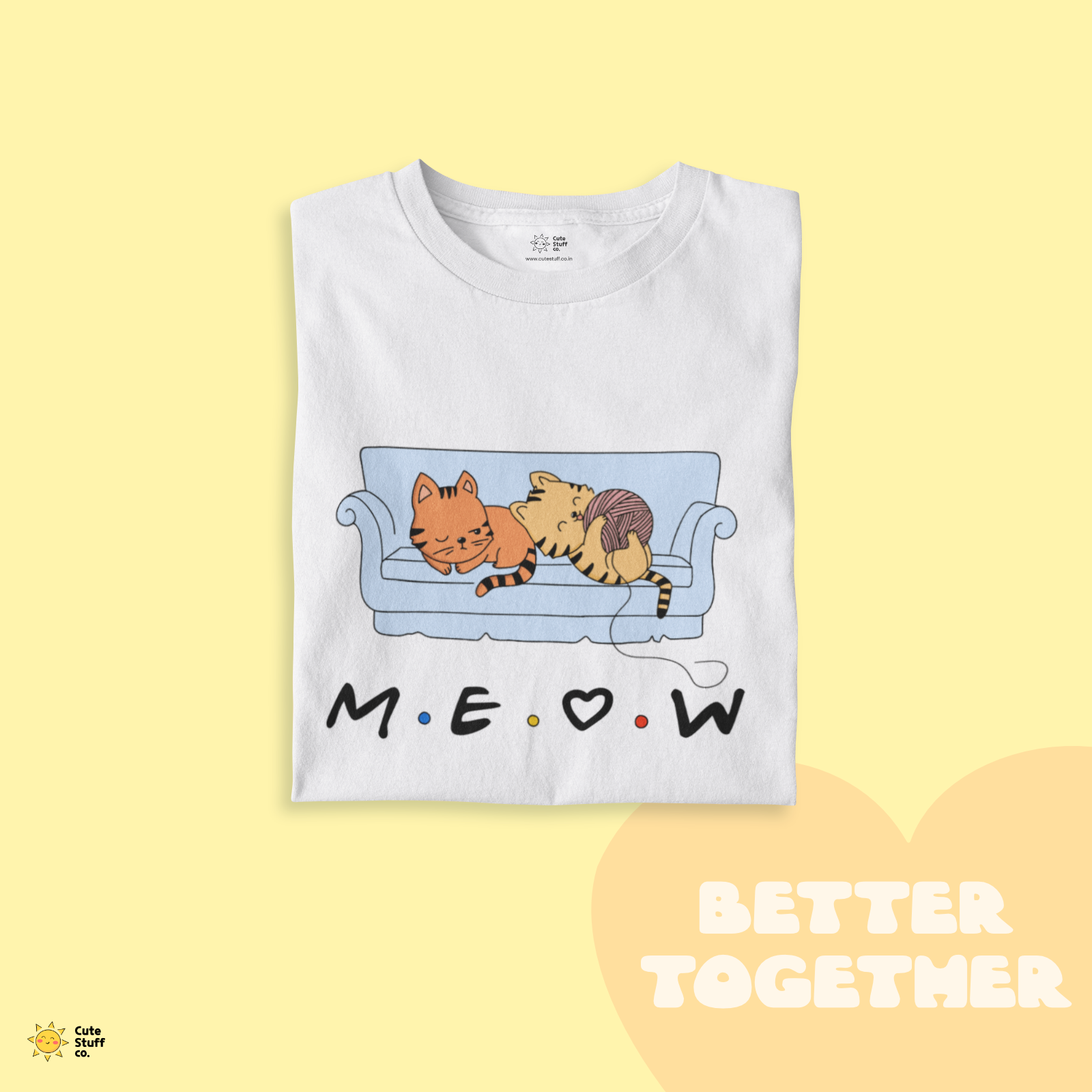 Meow Me Oversized Unisex T-shirts - Better Together