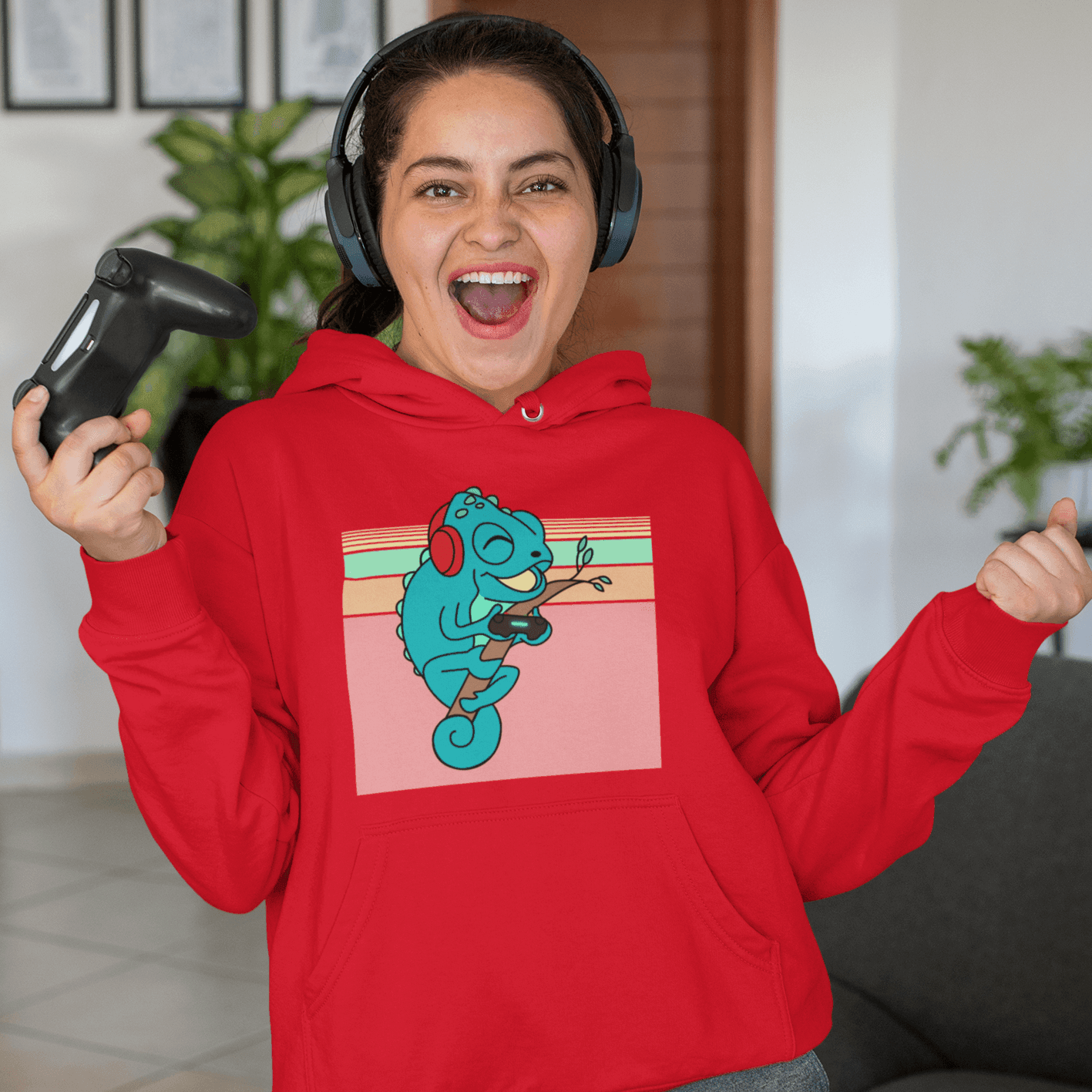 Game Night Unisex Hoodies Red Light Weight Cute Stuff Co