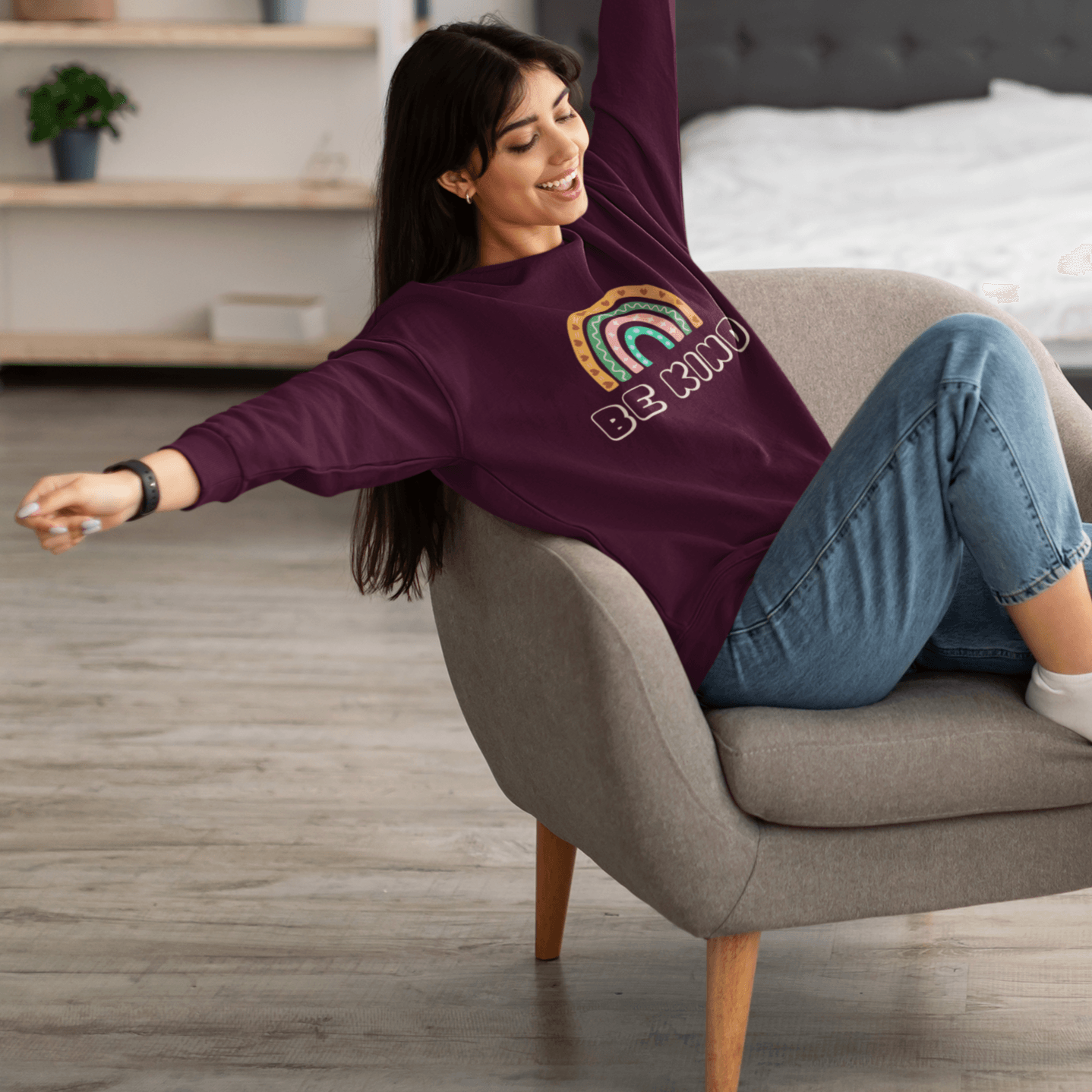 Be Kind Unisex Sweatshirts - Cute Stuff India