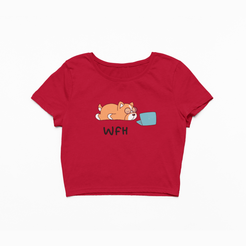Work From Home Crop Tops- WFH - Cute Stuff India